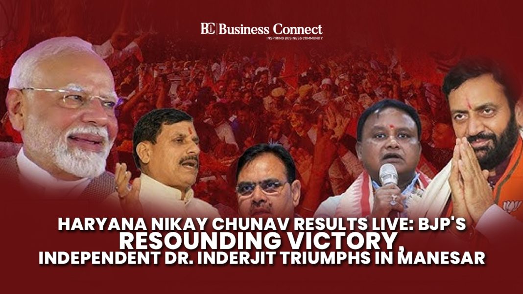 Haryana Nikay Chunav Results Live: BJP's Resounding Victory ...