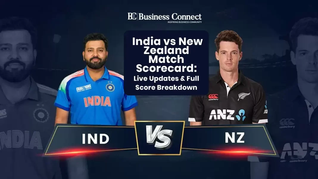 India vs New Zealand Match Scorecard: Live Updates & Full Score Breakdown