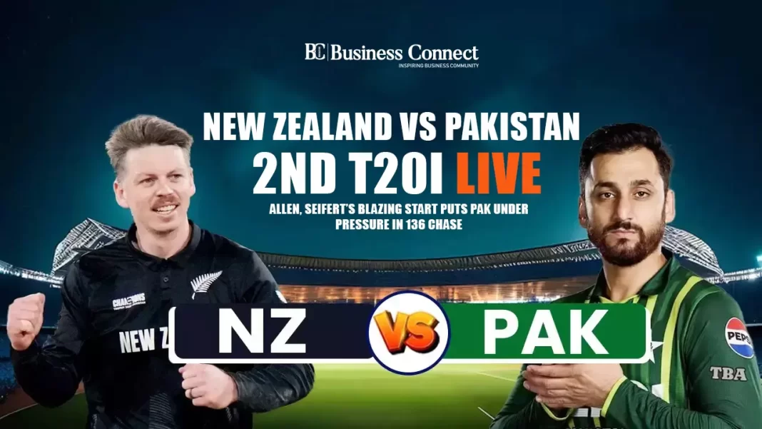 New Zealand vs Pakistan, 2nd T20I Live: Allen, Seifert’s Blazing Start Puts PAK Under Pressure in 136 Chase