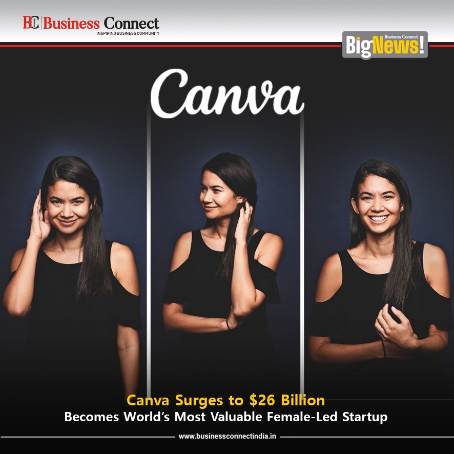 Canva Surges to $26 Billion, Becomes World’s Most Valuable Female-Led Startup