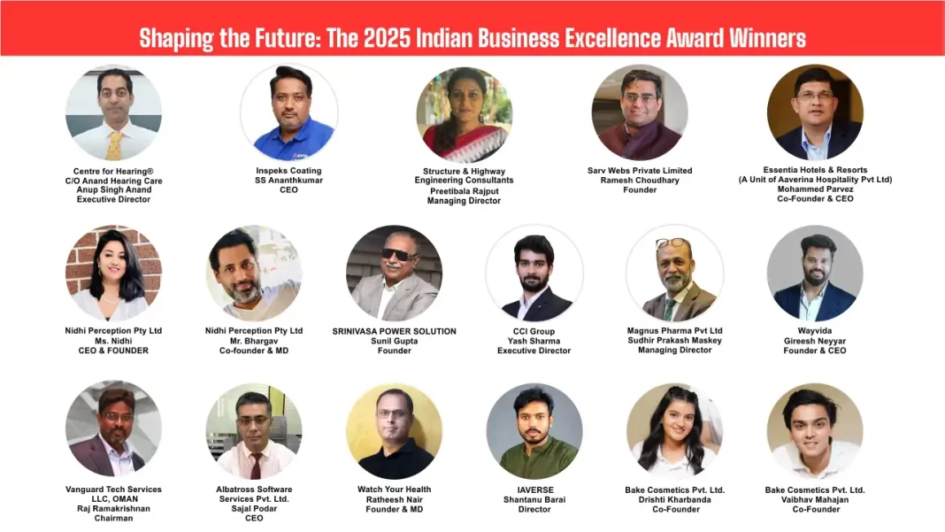 Shaping the Future: The 2025 Indian Business Excellence Award Winners