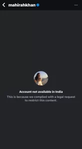 Pakistani actresses Hania Aamir, iqra aziz and Mahira Khan's accounts blocked by Instagram India