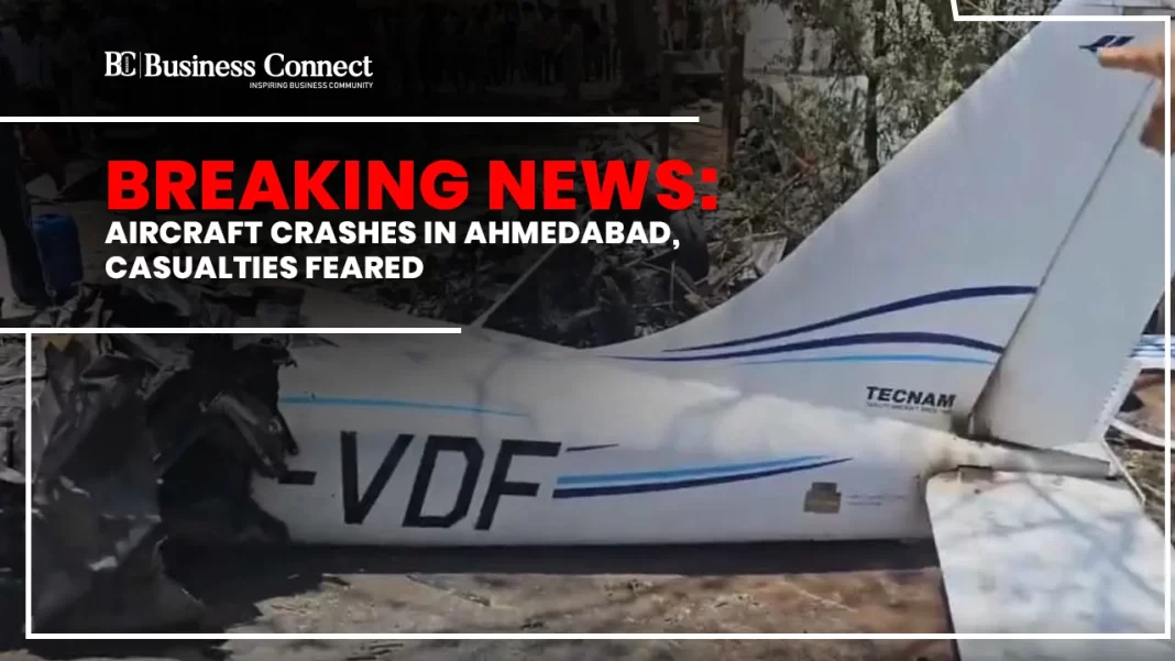 Breaking News: Aircraft Crashes in Ahmedabad, Casualties Feared