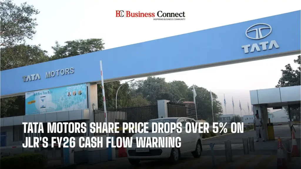 Tata Motors Share Price Drops Over 5% on JLR's FY26 Cash Flow Warning