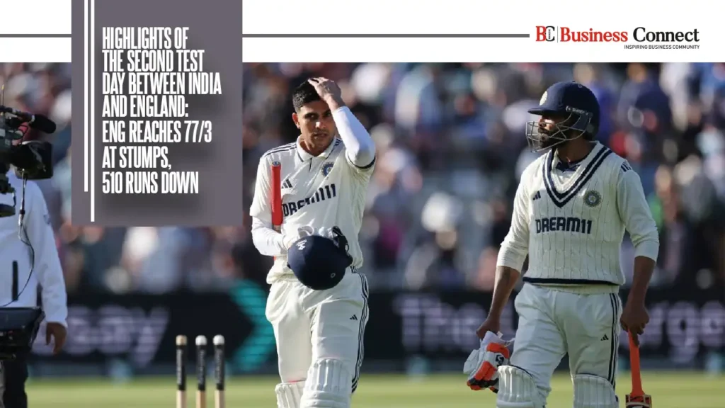 Highlights of the second test day between India vs England: ENG reaches 77/3 at stumps, 510 runs down