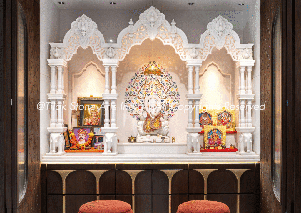 Timeless Purity: Why Marble is the Ideal Choice for a Simple Temple Design for the Home