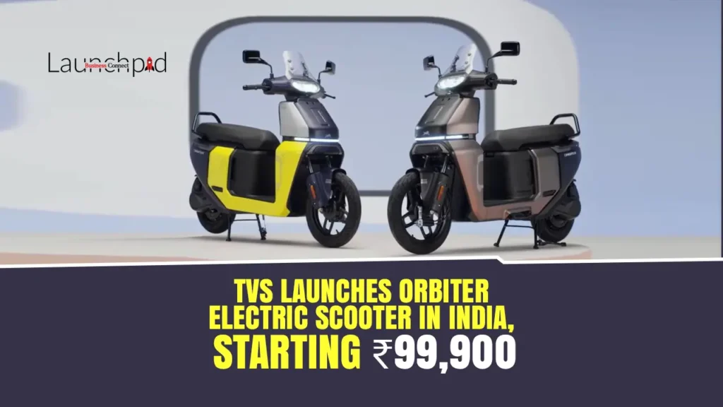 TVS Launches Orbiter Electric Scooter in India, Starting ₹99,900