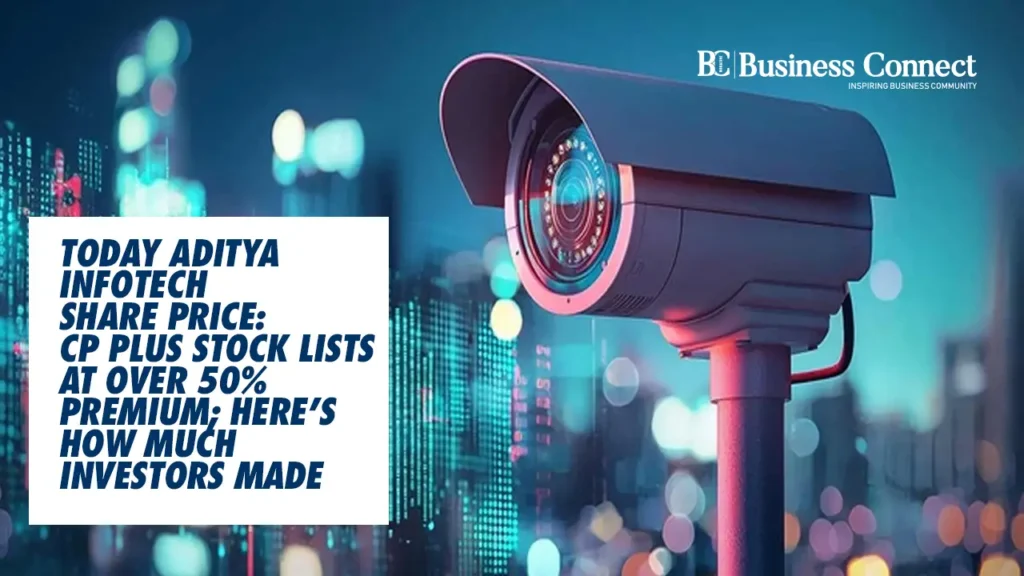 Today Aditya Infotech share price: CP Plus stock lists at over 50% premium; here's how much investors made