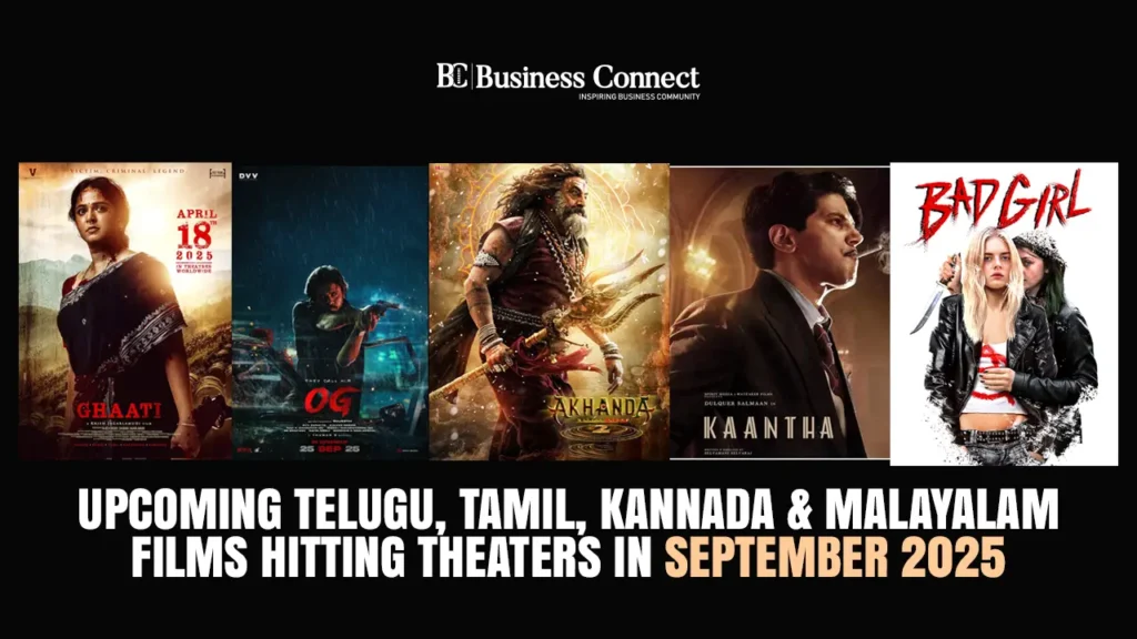 Upcoming Telugu, Tamil, Kannada & Malayalam Films Hitting Theaters in September 2025