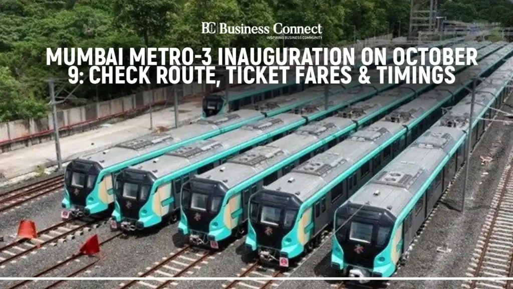 Mumbai Metro-3 Inauguration on October 9: Check Route, Ticket Fares & Timings