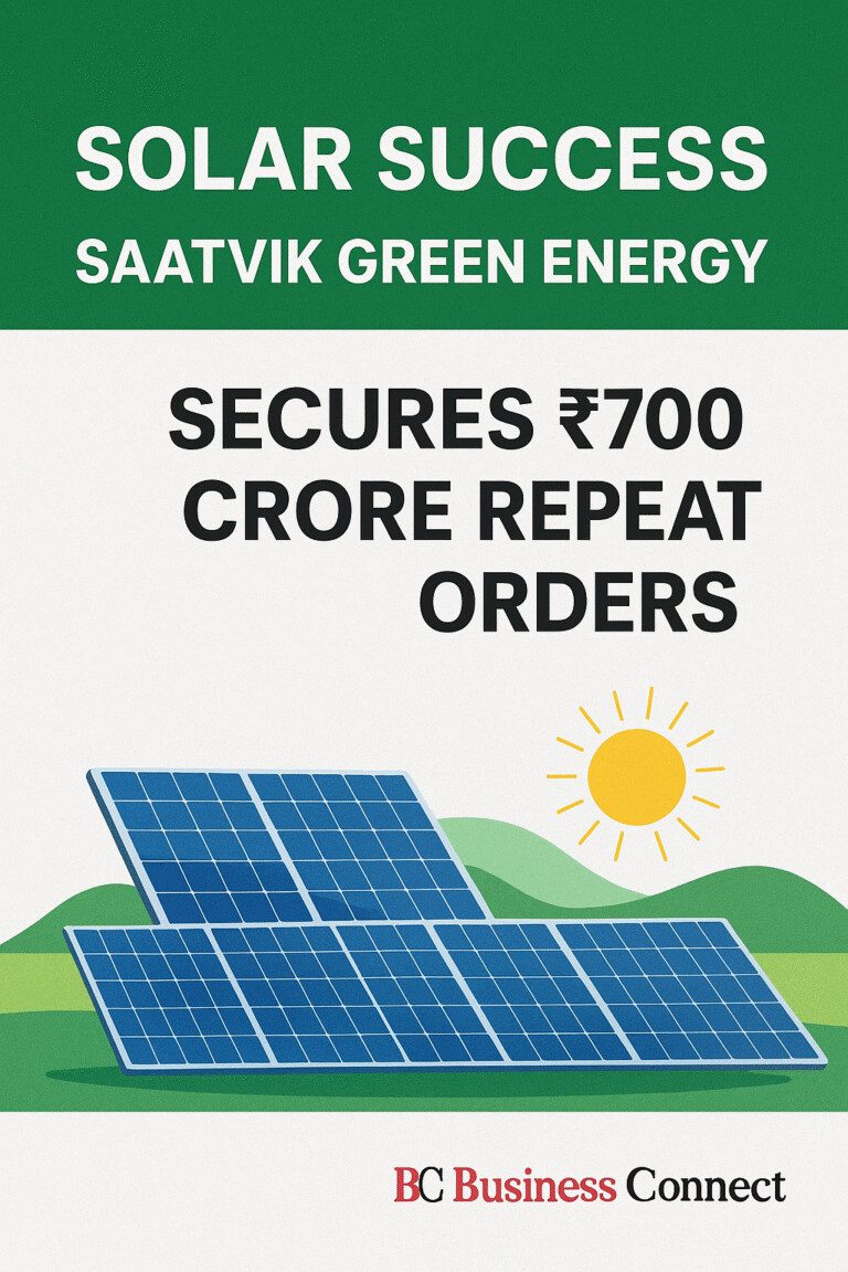 Repeat Solar Solar Success: Saatvik Green Energy Secures ₹700 Crore Repeat Orders ...