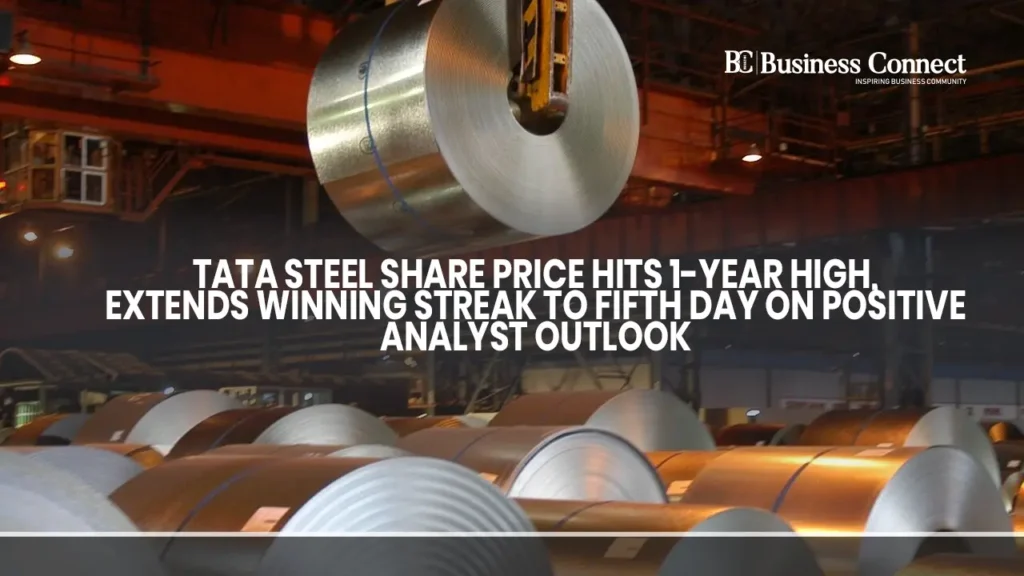 Tata Steel Share Price Hits 1-Year High, Extends Winning Streak to Fifth Day on Positive Analyst Outlook Tata Steel Share Price Hits 1-Year High, Extends Winning Streak to Fifth Day on Positive Analyst Outlook