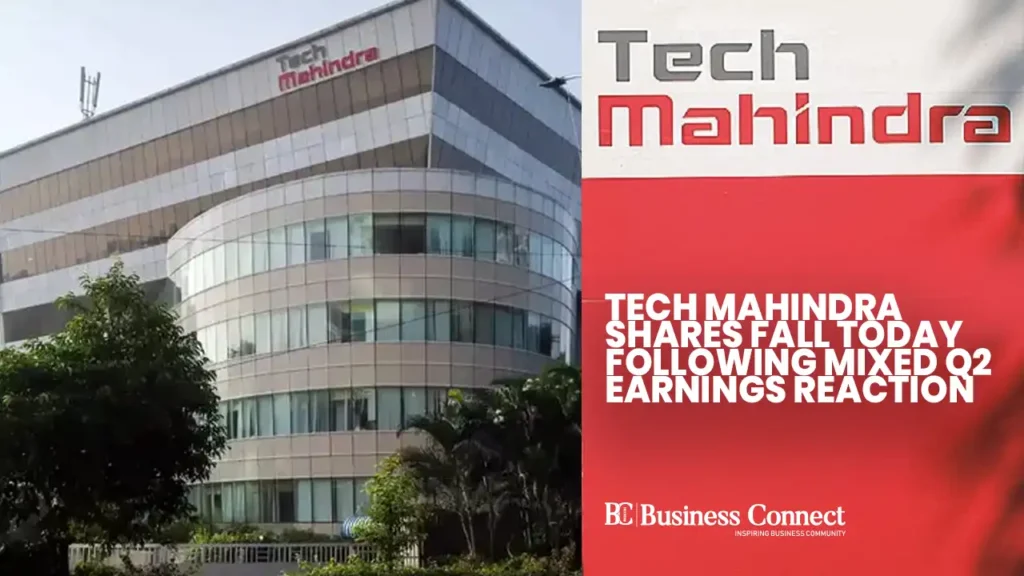 Tech Mahindra Shares Fall Today Following Mixed Q2 Earnings Reaction