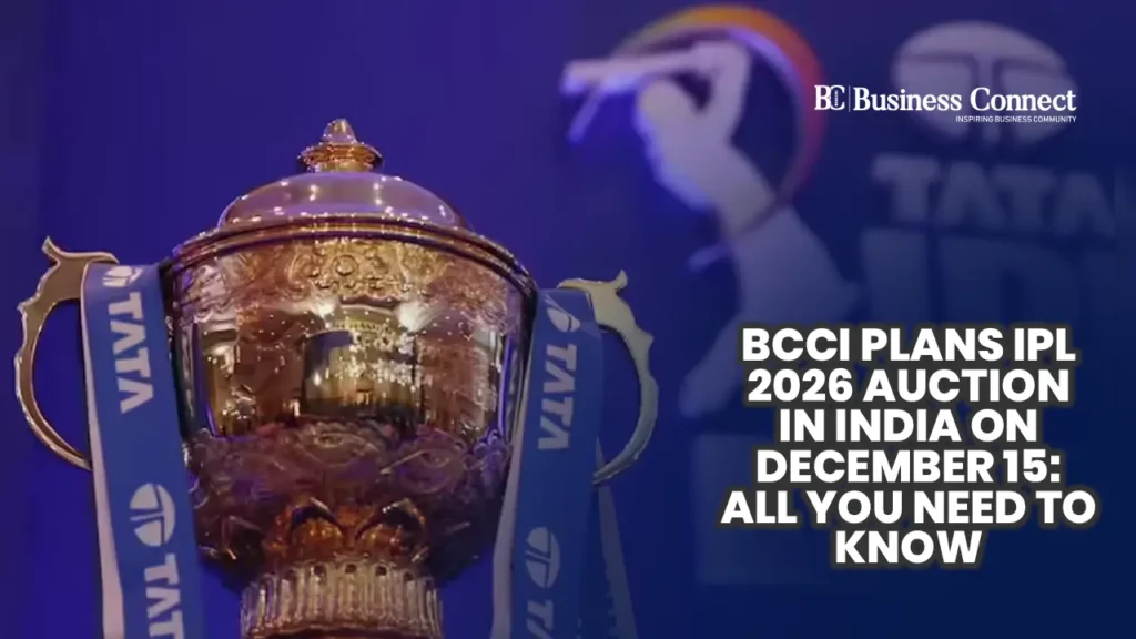 BCCI Plans IPL 2026 Auction in India on December 15: All You Need to Know BCCI Plans IPL 2026 Auction in India on December 15: All You Need to Know