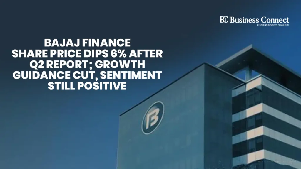 Bajaj Finance Share Price Dips 6% After Q2 Report; Growth Guidance Cut, Sentiment Still Positive