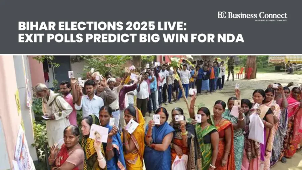 Bihar Elections 2025 LIVE: Exit Polls Predict Big Win for NDA Bihar Elections 2025 LIVE: Exit Polls Predict Big Win for NDA