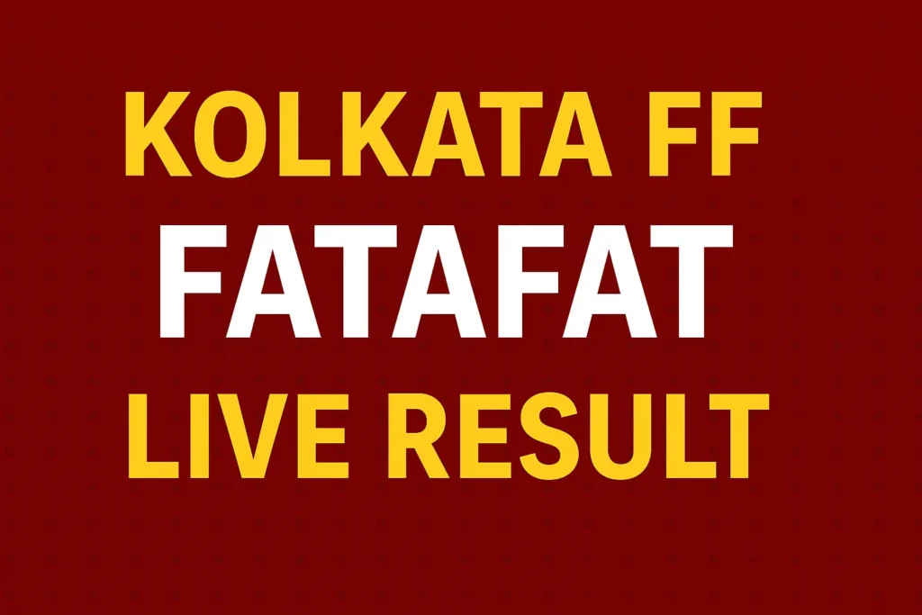 Kolkata FF Fatafat Live Result Today (04-11-2025) Check Winning Numbers & Live Tips