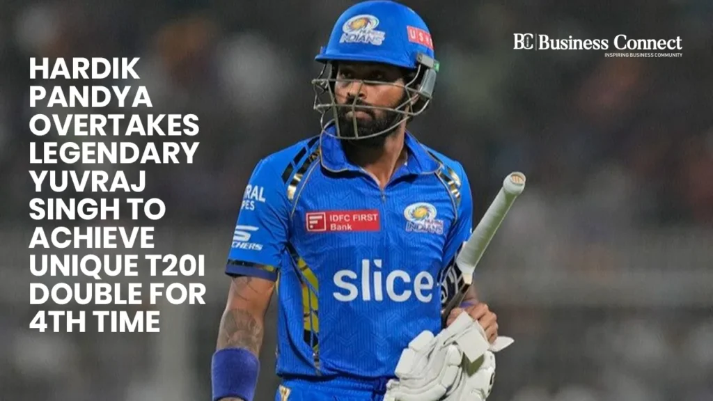 Hardik Pandya overtakes legendary Yuvraj Singh to achieve unique T20I double for 4th time Hardik Pandya overtakes legendary Yuvraj Singh to achieve unique T20I double for 4th time