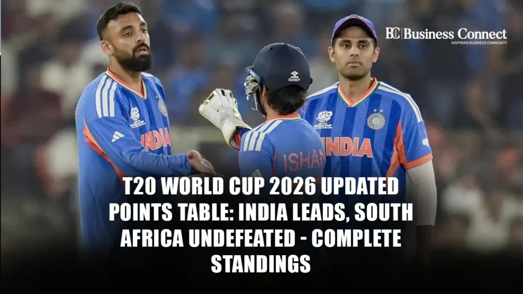 T20 World Cup 2026 updated points table: India leads, South Africa undefeated - complete standings