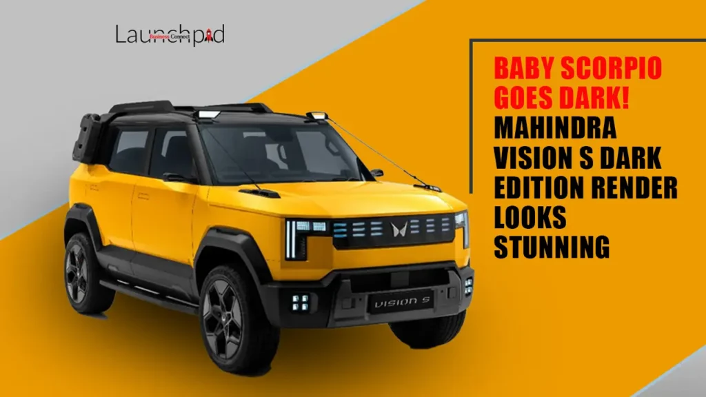 Baby Scorpio Goes Dark! Mahindra Vision S Dark Edition Render Looks Stunning