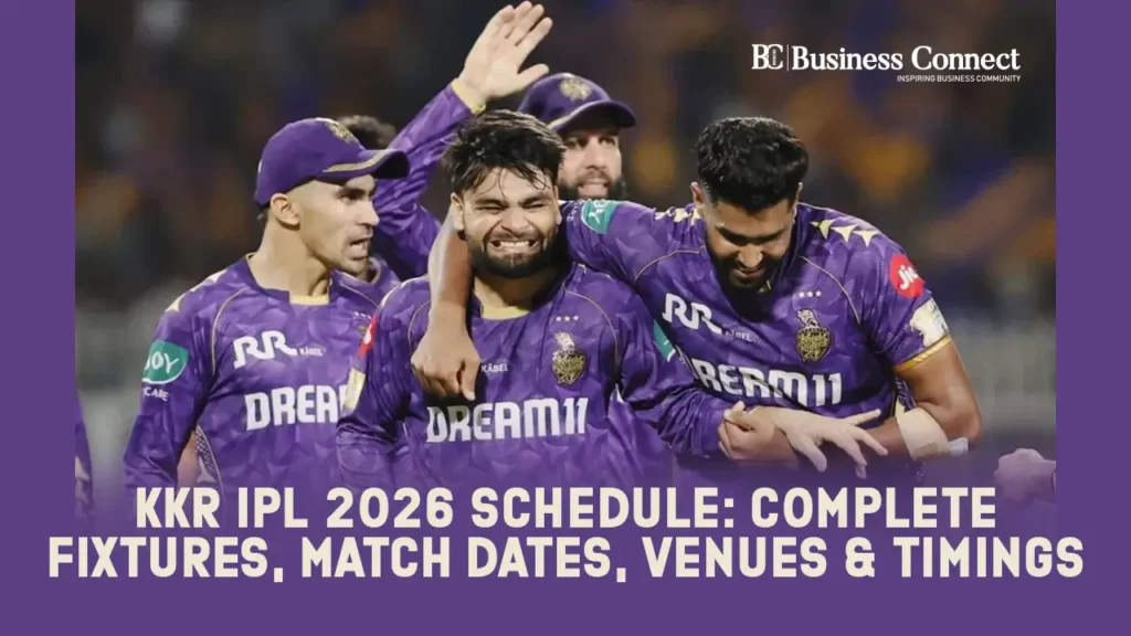 KKR IPL 2026 Schedule: Complete Fixtures, Match Dates, Venues & Timings