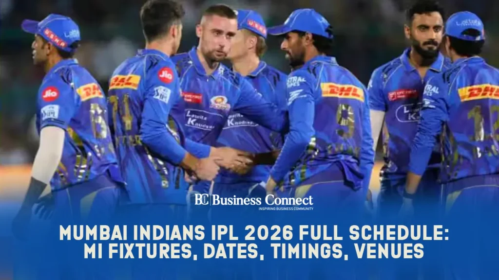 Mumbai Indians IPL 2026 full schedule: MI fixtures, dates, timings, venues