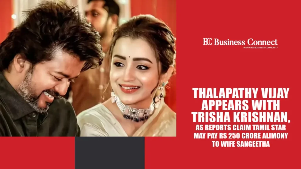 Thalapathy Vijay appears with Trisha Krishnan, as reports claim Tamil star may pay Rs 250 crore alimony to wife Sangeetha