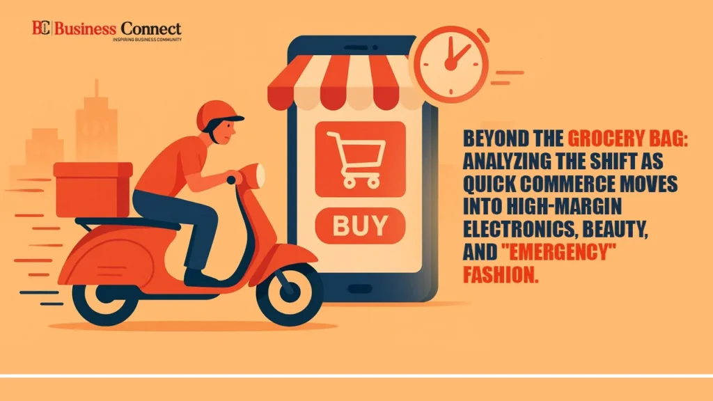 Beyond the Grocery Bag: Analyzing the shift as Quick Commerce moves into high-margin electronics, beauty, and "emergency" fashion.