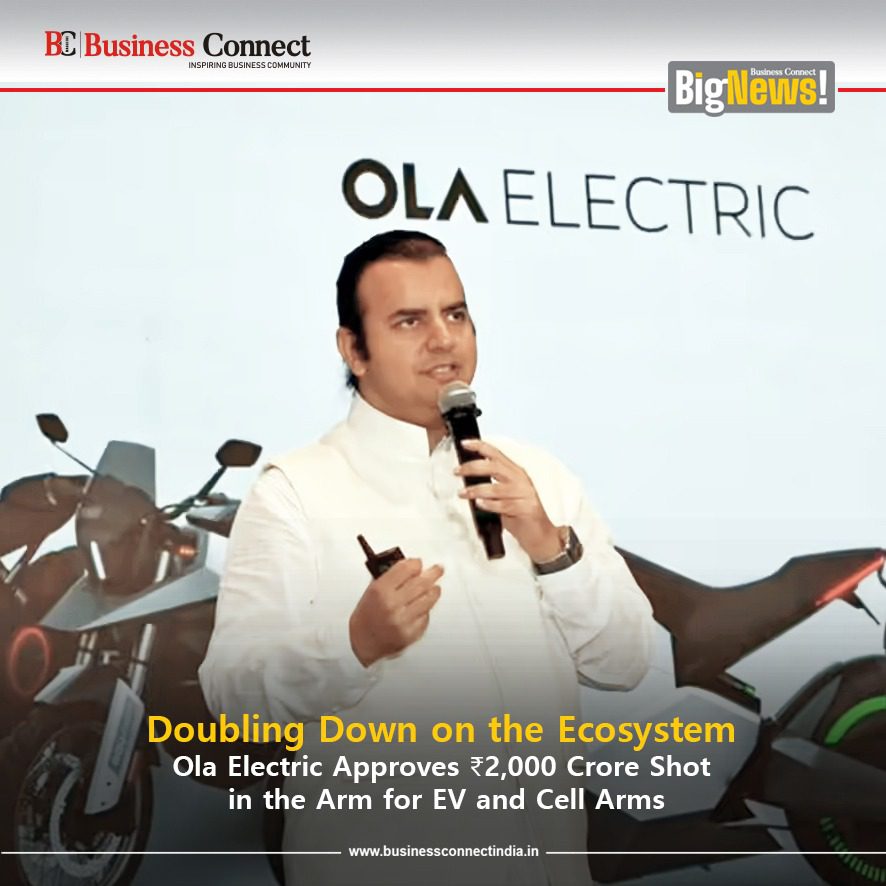 Doubling Down on the Ecosystem: Ola Electric Approves ₹2,000 Crore Shot in the Arm for EV and Cell Arms Doubling Down on the Ecosystem Ola Electric Approves ₹2,000 Crore Shot in the Arm for EV and Cell Arms
