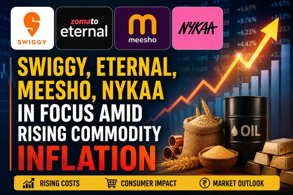 Swiggy, Eternal, Meesho, Nykaa in focus amid rising commodity inflation Swiggy, Eternal, Meesho, Nykaa in focus amid rising commodity inflation