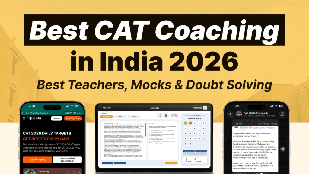 Best CAT Coaching in India 2026: Courses, Faculty, Mocks, Fees & Results