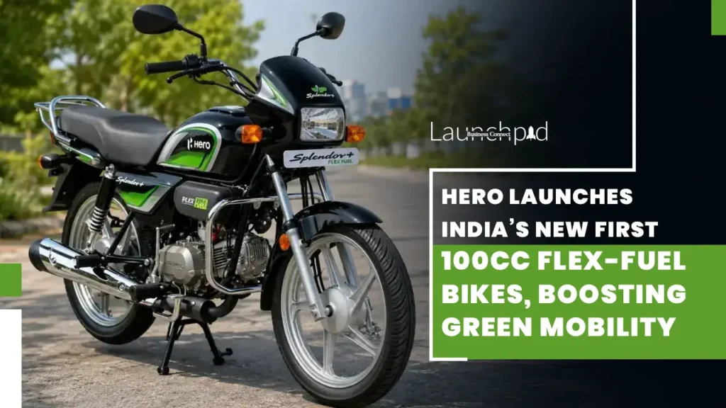 Hero Launches India’s New First 100cc Flex-Fuel Bikes, Boosting Green Mobility