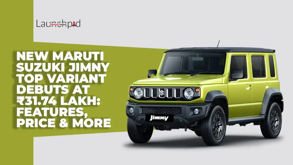 New Maruti Suzuki Jimny Top Variant Debuts at ₹31.74 Lakh: Features, Price & More