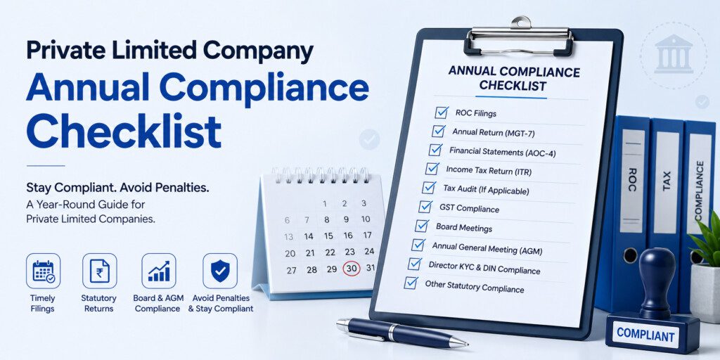 Private Limited Company Annual Compliance Checklist Private Limited Company Annual Compliance Checklist