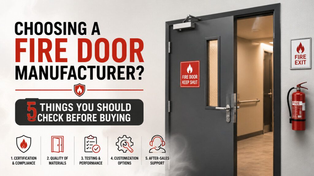 Choosing a Fire Door Manufacturer? 5 Things You Should Check Before Buying