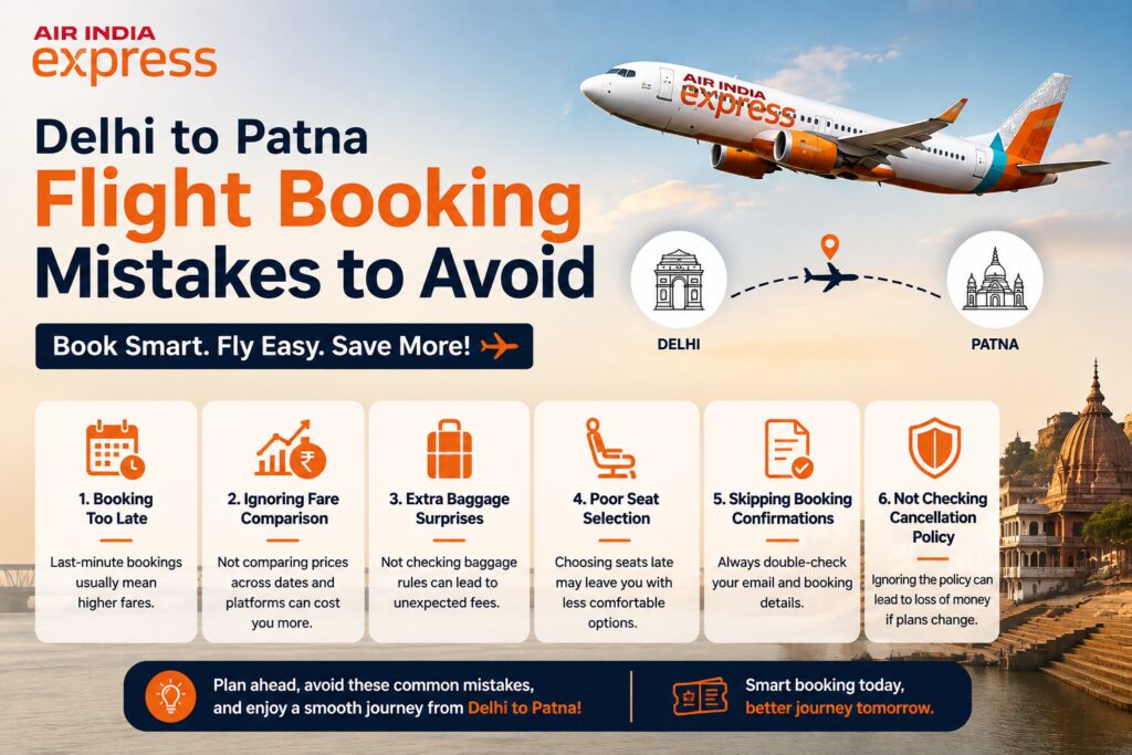 Delhi to Patna Flight Booking Mistakes to Avoid