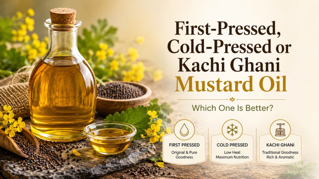 First-Pressed, Cold-Pressed or Kachi Ghani Mustard Oil: Which One Is Better?