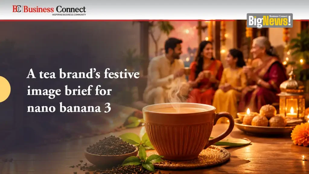 A tea brand’s festive image brief for nano banana 3
