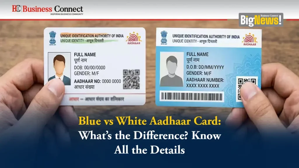 Blue vs White Aadhaar Card: What’s the Difference? Know All the Details