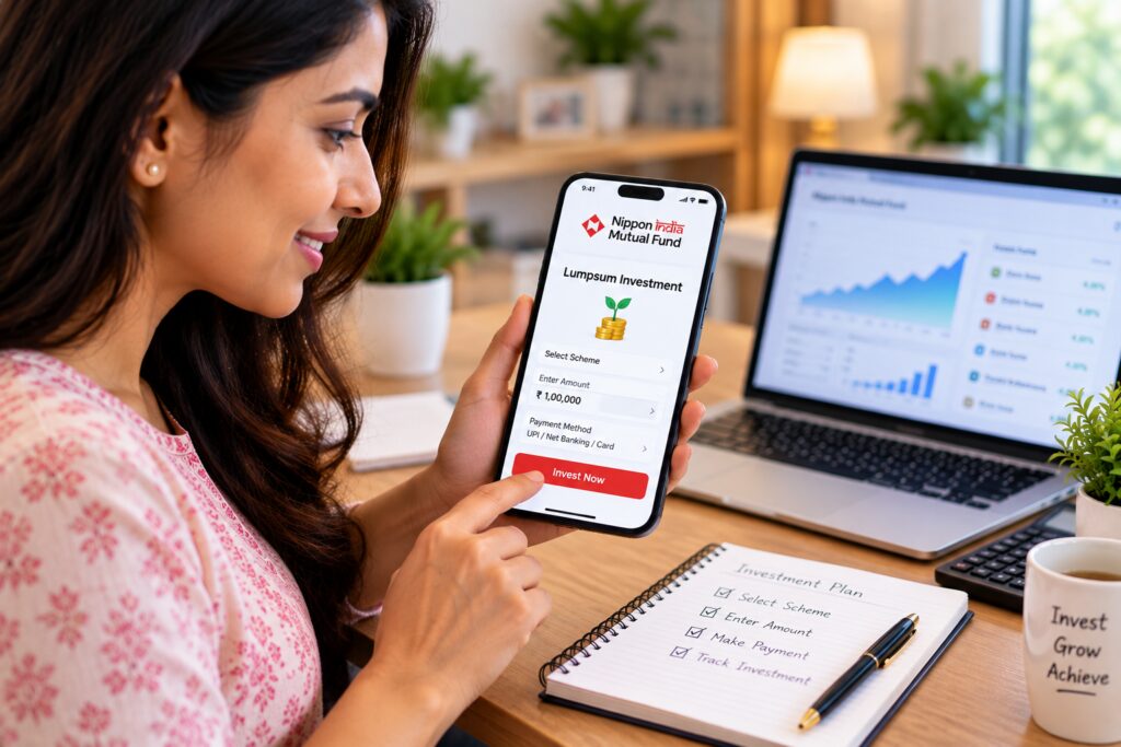 Invest Lumpsum Through Nippon India Mutual Fund App