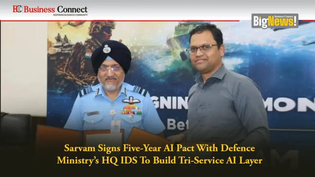 Sarvam Signs Five-Year AI Pact With Defence Ministry’s HQ IDS To Build Tri-Service AI Layer Sarvam Signs Five-Year AI Pact With Defence Ministry’s HQ IDS To Build Tri-Service AI Layer