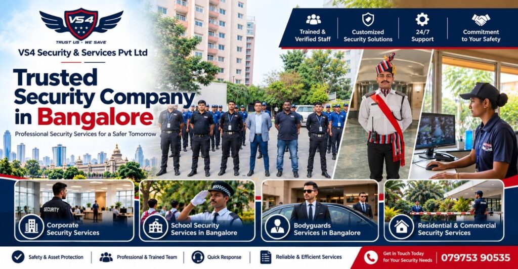VS4 Security professional security guards in Bangalore