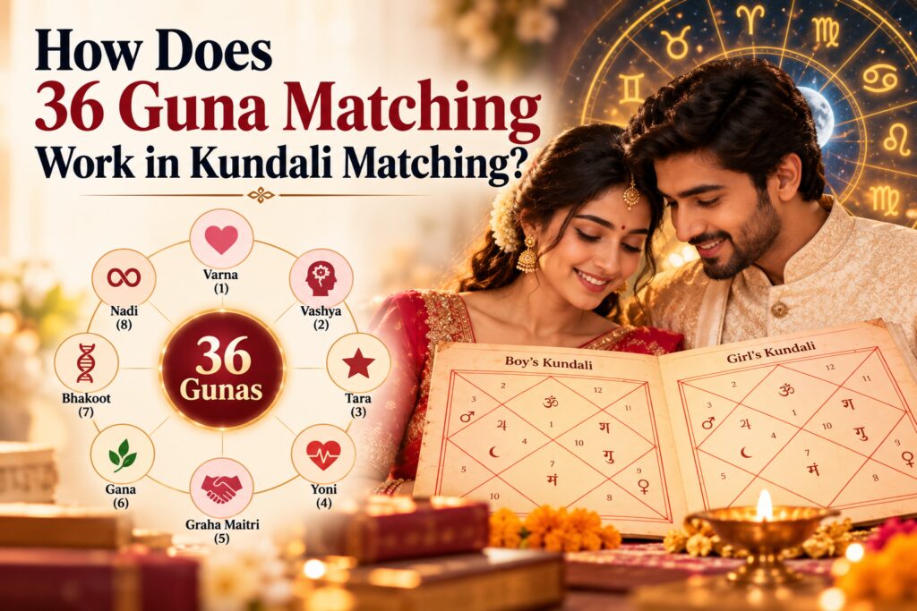 How Does 36 Guna Matching Work in Kundali Matching?